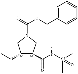 [2-[(3R,4S)-4-乙基-1-[(苯基甲氧基)羰基]-3-吡咯烷基]-2-氧代乙基]二甲基-亞砜?jī)?nèi)鹽